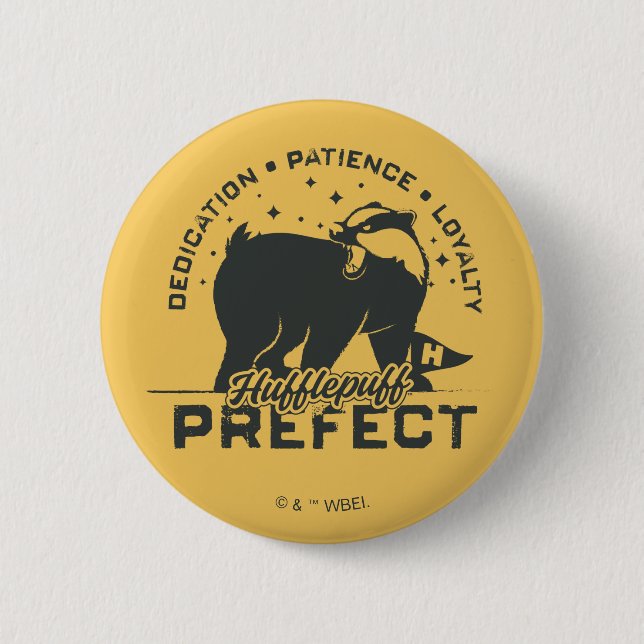 HUFFLEPUFF™ Präfektives Abzeichen Button (Vorderseite)
