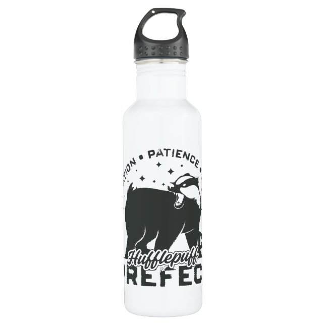 HUFFLEPUFF™ Präfektives Abzeichen Edelstahlflasche (Vorderseite)