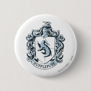 Hufflepuff-Wappen Blau Button