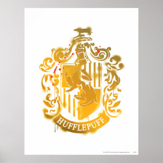 Hufflepuff Wappen - geplättelt Poster