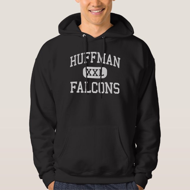 Huffman - Falcons - Sekundarschule - Huffman Texas Hoodie (Vorderseite)