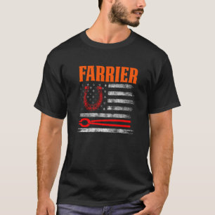 Hufschmied Hufeisen Hufpflege Equine Beschlag T-Shirt