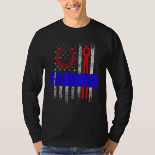 Hufschmied Hufeisen Hufschneiden Equine Beschlagen T-Shirt