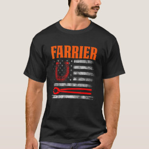 Hufschmied Hufeisen Hufschneiden Equine Beschlagen T-Shirt