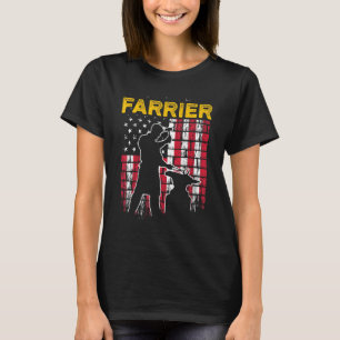 Hufschmied Hufeisen Hufschneiden Equine Beschlagen T-Shirt