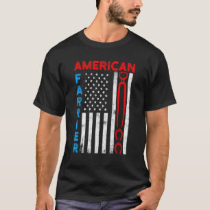 Hufschmied Hufeisen Hufschneiden Equine Beschlagen T-Shirt