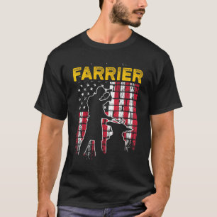 Hufschmied Hufeisen Hufschneiden Equine Beschlagen T-Shirt