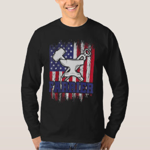 Hufschmied Hufeisen Hufschneiden Equine Beschlagen T-Shirt