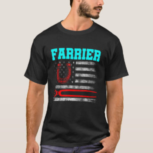Hufschmied Hufeisen Hufschneiden Equine Beschlagen T-Shirt