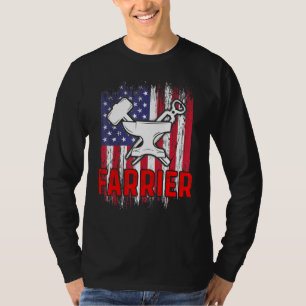 Hufschmied Hufeisen Hufschneiden Equine Beschlagen T-Shirt