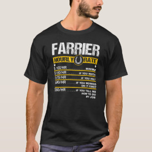 Hufschmied Stundensatz Hufschmieden Hufbearbeitung T-Shirt