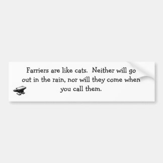 Hufschmied- und Katzen-Autoaufkleber Autoaufkleber