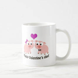 Hufschweine Valentinstag Tasse
