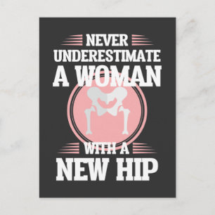 Hüftersatzoperation Ehefrau Mutter Genesung Gute B Postkarte