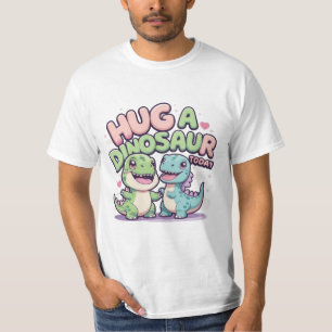Hug a Dinosaur Heute - Niedlich & Funny Kawaii Din T-Shirt