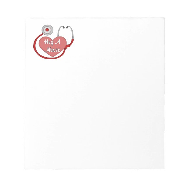 Hug A Nurse Notizblock (Vorderseite)