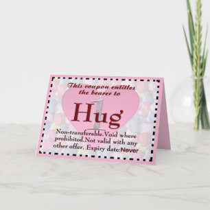 Hug Coupon Card Feiertagskarte