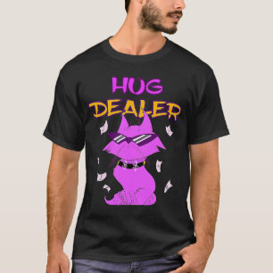 Hug Dealer Cat Music Festival Free Hugging Hugging T-Shirt