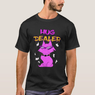 Hug Dealer Cat Music Festival Touchy Free Hugs Uma T-Shirt