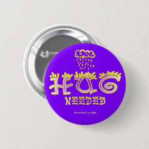 Hug - Ein positives Wort Button