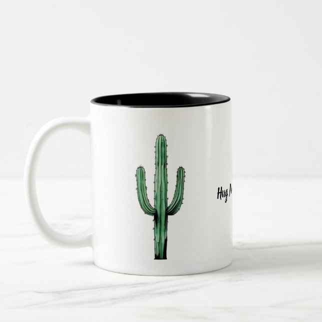 Hug Me Cactus Tasse - Funny & Bold Design (Links)