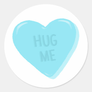 "Hug Me" Candy Conversation Heart Aufkleber