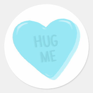"Hug Me" Candy Conversation Heart Sticker