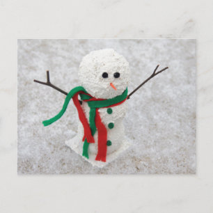 Hug Me Snowman Postkarte