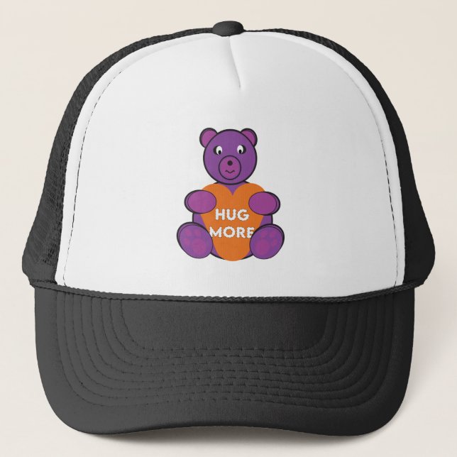 Hug Mehr Teddy Bear Trucker Hat Truckerkappe (Vorderseite)