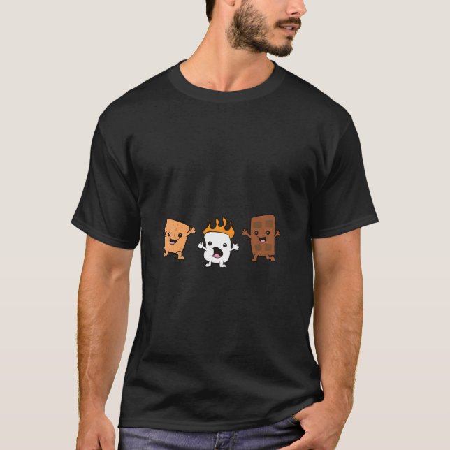 Hug S'Mores Campfire Marshmallow Chocolate Smores T-Shirt (Vorderseite)