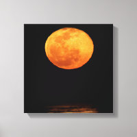 Huge Full Moon | South Padre Island, Texas