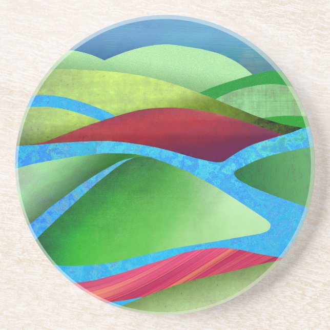 Hügel auf Eis Getränkeuntersetzer (Vorne)