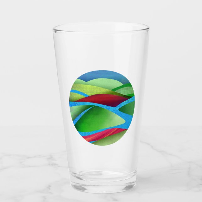 Hügel auf Eis Glas (Vorderseite)