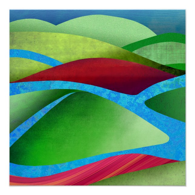 Hügel auf Eis Poster (Vorderseite)