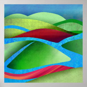 Hügel auf Eis Poster