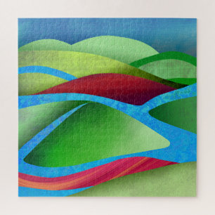 Hügel auf Eis Puzzle