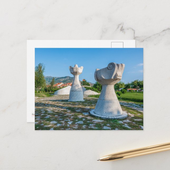 Hügel der Unbesiegten, Prilep, Mazedonien Postkart Postkarte (Vorderseite/Rückseite Beispiel)