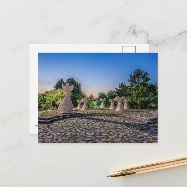 Hügel der Unbesiegten, Prilep, Mazedonien Postkart Postkarte (Vorderseite/Rückseite Beispiel)