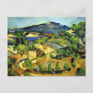 Hügel in der französischen Provence - Paul Cezanne Postkarte