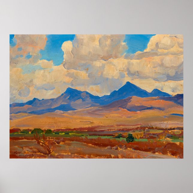 Hügel in der Nähe der Tumacori Mission, Arizona vo Poster (Vorne)