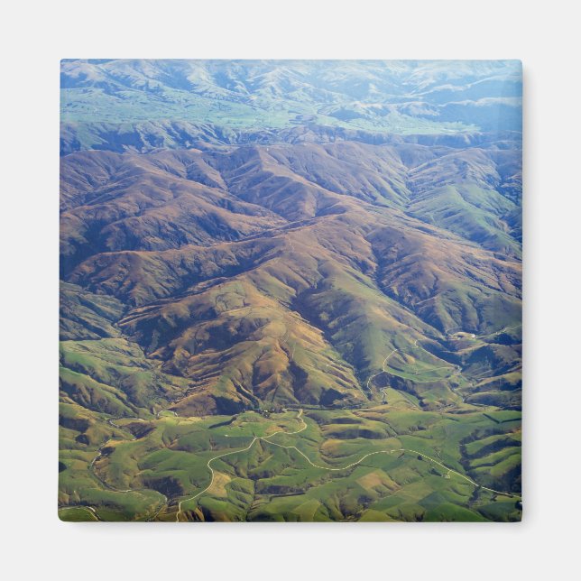 Hügel in der südländischen Region Neuseeland Magnet (Vorne)