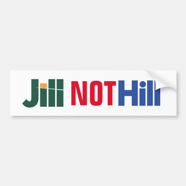 Hügel-" Jill Stein Anti-hillary "Jill Aufkleber Autoaufkleber (Vorne)