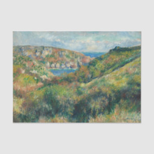 Hügel um die Bucht von Moulin Huet, Renoir Seidenpapier