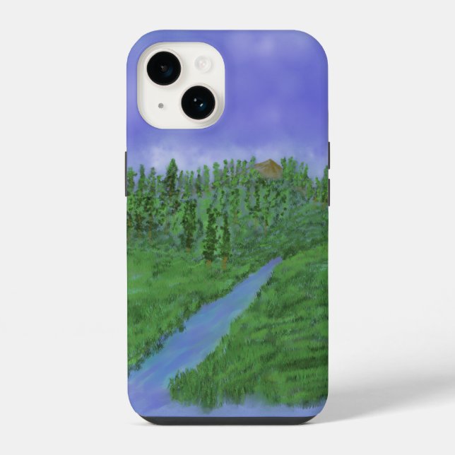 Hügel- und Bach Case-Mate iPhone-Hülle iPhone Hülle (Rückseite)