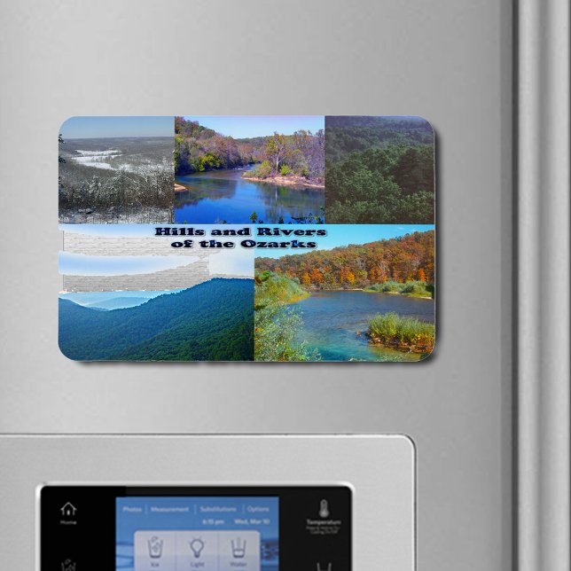 Hügel und Flüsse der Ozarks Magnet (Hills and Rivers of the Ozarks Flexible Magnet)
