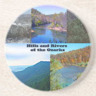 Hügel und Flüsse der Ozarks Sandstein Untersetzer
