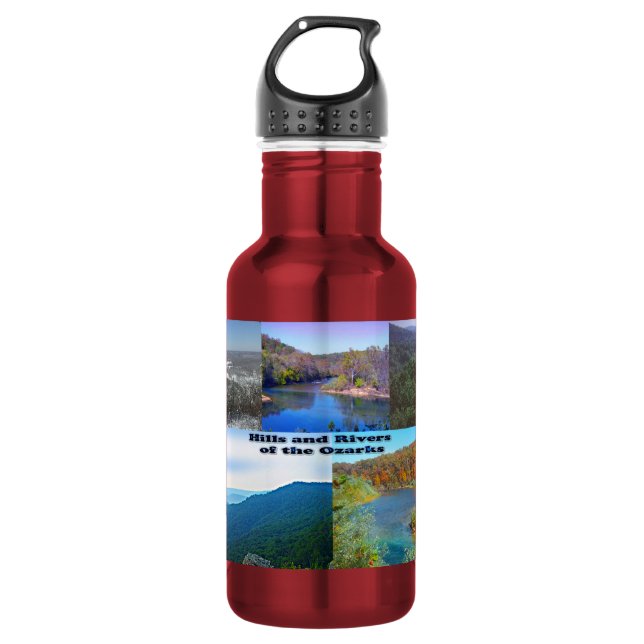 Hügel und Flüsse der Ozarks Trinkflasche (Vorderseite)