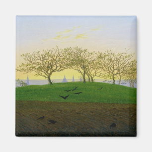 Hügel und gepflogene Felder nähern sich Dresden Magnet