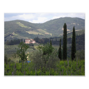 Hügel von Chianti Fotodruck