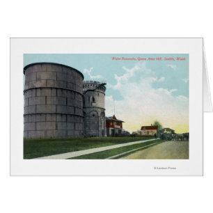 Hügel-Wasserreservoir-Szene der Königin-Anne